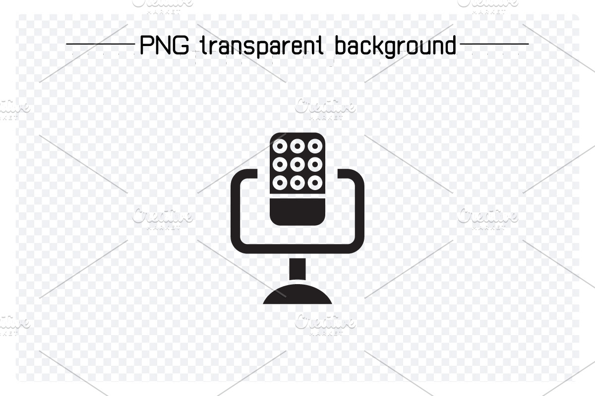 Microphone Icons Set, a Solid Icon by Designfour (Photo 6 of 7)