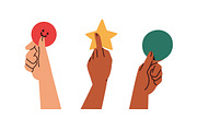 Hands with heart, star, emoji symbol, a Person Illustration by Good Studio (Thumbnail 11 of 25)