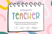 Kindergarten Teacher Font, a Handwritten Font by Kaya Fonts (Thumbnail 1 of 19)