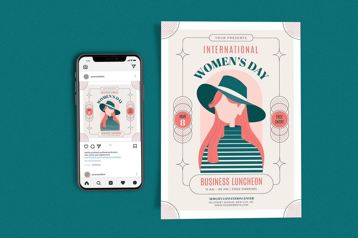 Women's Day Girl Hat, a Flyer Template by Me55enjah Design (Photo 1 of 4)
