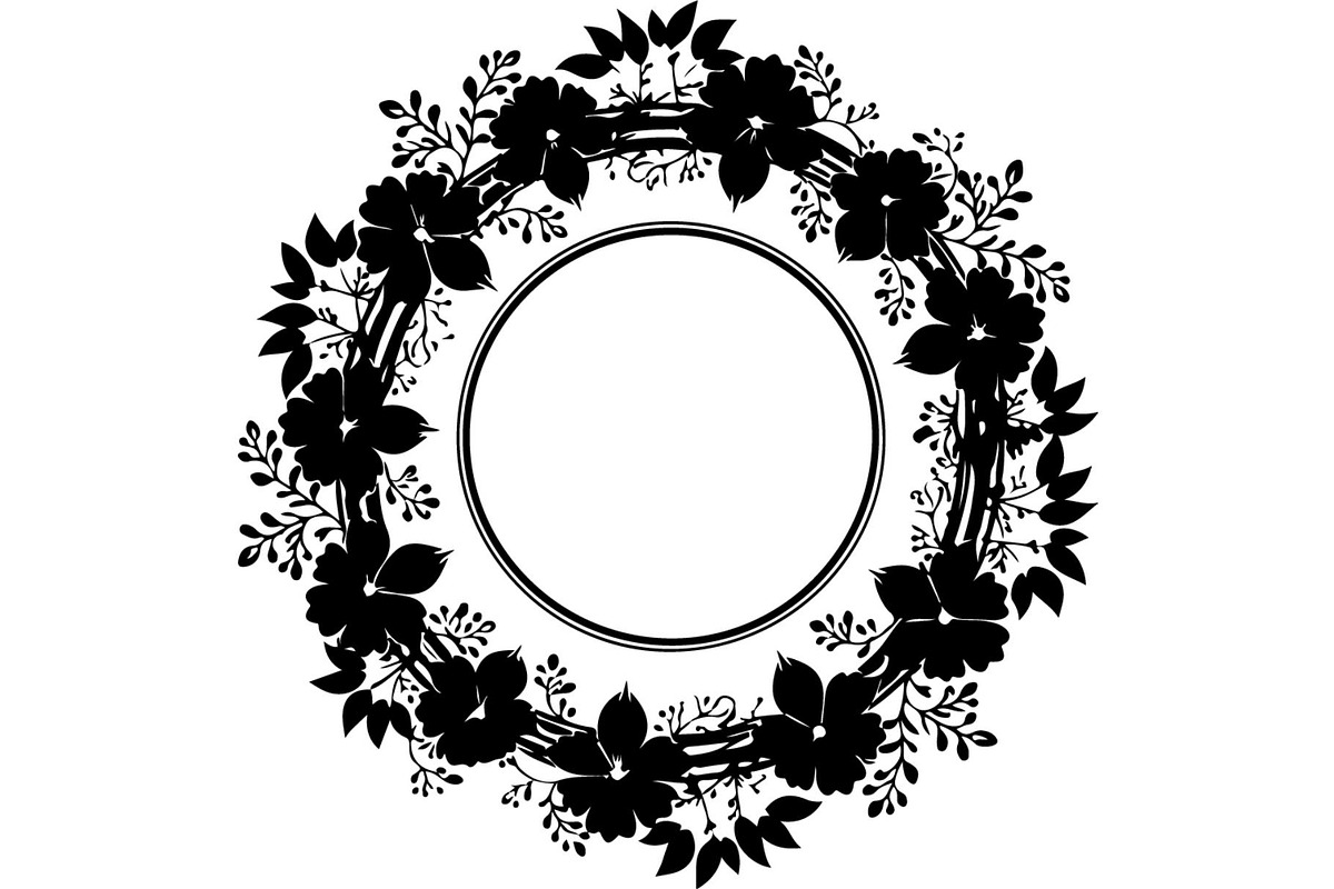 Floral Wreath Frame Bundle, an Object Graphic by Creativeshirt (Photo 13 of 20)