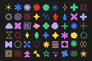 HAND DRAWN DOODLE SHAPES VECTOR SET