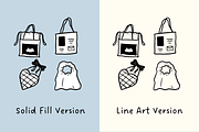 92+ Minimalist Fashion Bag Set, an Object Illustration by The Journey Atelier (Thumbnail 3 of 5)