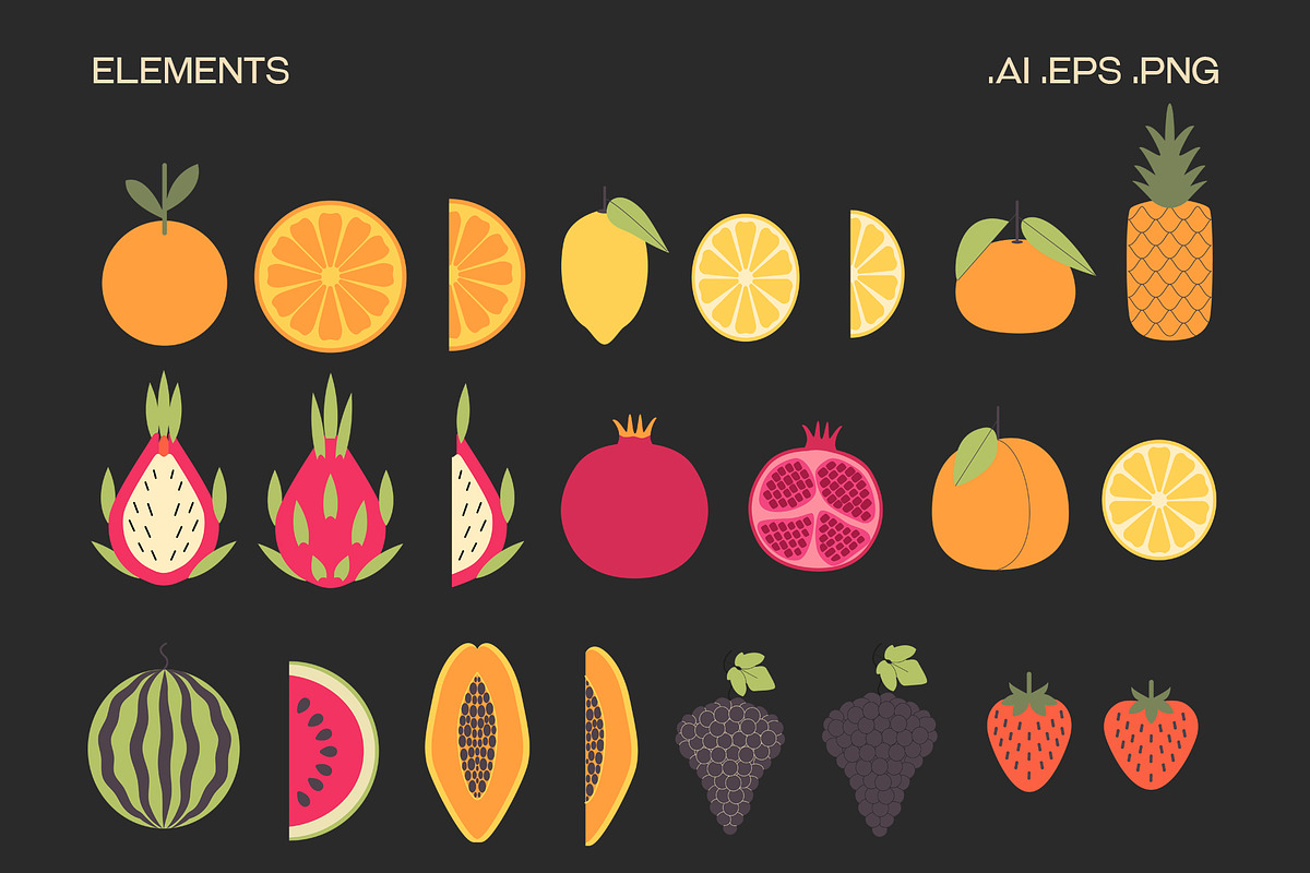 Geometric Retro Fruit Poster creator, an Object Graphic by Sofico (Photo 15 of 18)