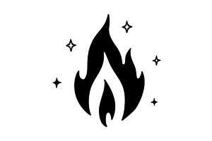 Fire, flame, bonfire. Flame fire, an Object Illustration by Foxys Graphic