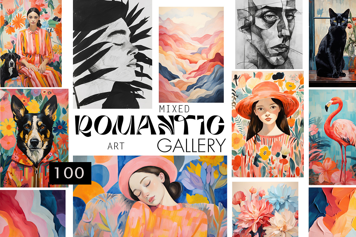 Romantic ART Gallery, a Wallpaper Graphic by O m N i  Studio (Photo 1 of 15)