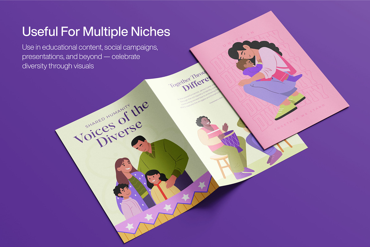 Diversity Illustrations Art Set, a Person Illustration by Brickclay (Photo 4 of 10)
