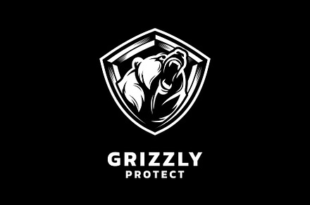 Grizzly Bear Protection Shield Logo, a Branding & Logo Template by sore.studios