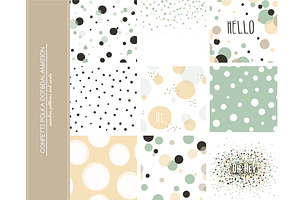 9 Confetti Polka Dot backgrounds