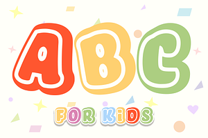 ABC - Kids Font Types, a Font by KiddoGlyphs Studio