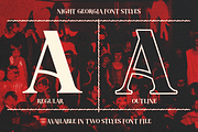 Night Georgia - Horror Font, a Serif Font by RagamKata (Thumbnail 3 of 12)