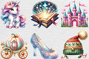 Watercolor Little Fairy Tale Clipart, an Illustration by Black Bird Studio (Thumbnail 4 of 6)
