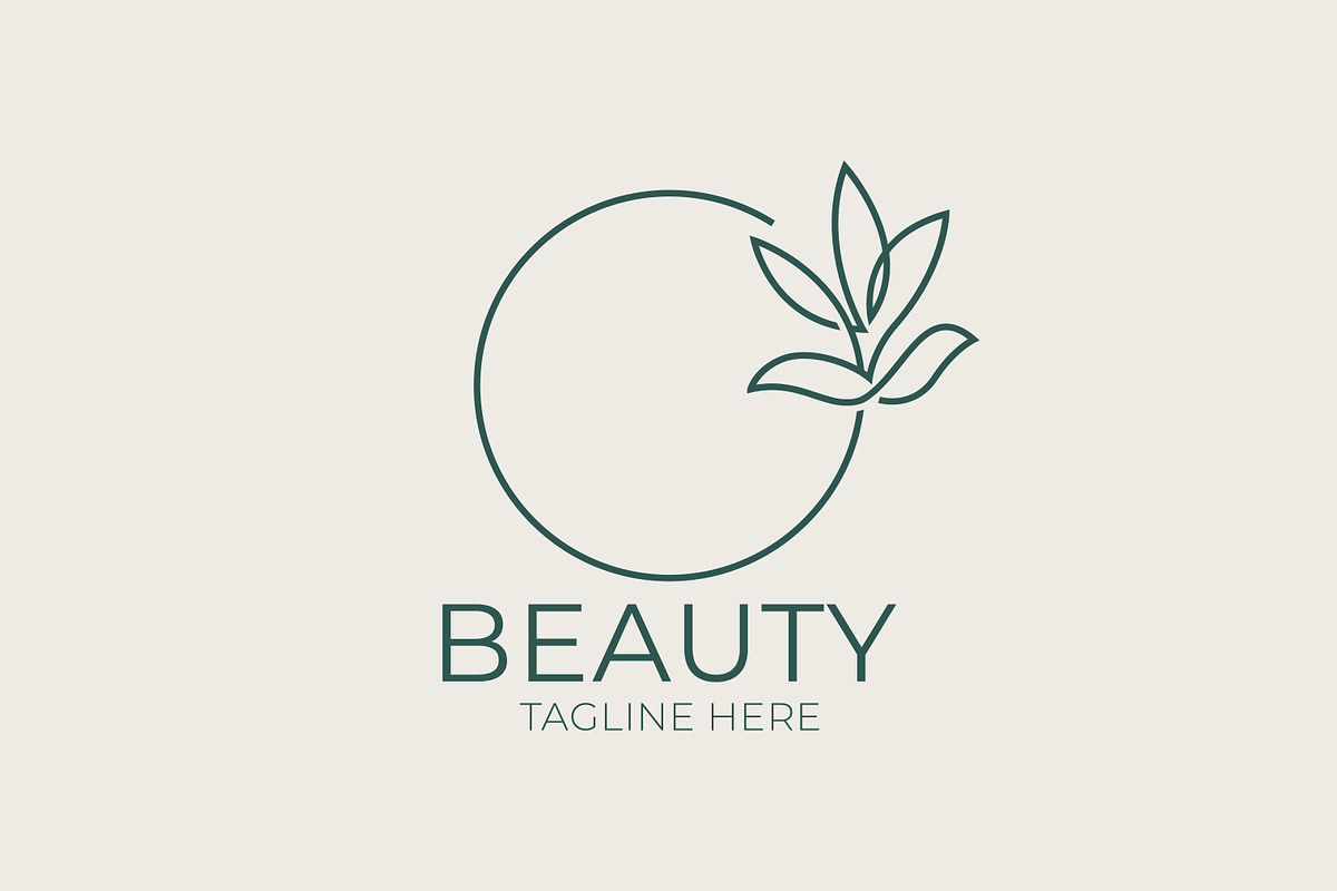 Minimalist Beauty Logo Circle Nature, a Branding & Logo Template by Signatoro (Photo 3 of 3)