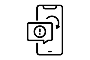 Notice information black icon, an Outline Icon by Creative priyanka