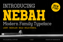Nebah - Modern Family Typeface