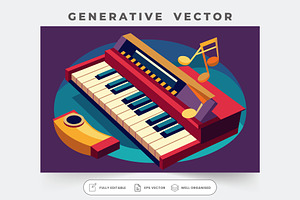 A colorful jazz piano features custo, a Graphic by SouravDesign