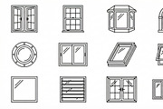 Bundle Pack Home Living Icons, an Outline Icon by adenpinkstore (Thumbnail 1 of 6)