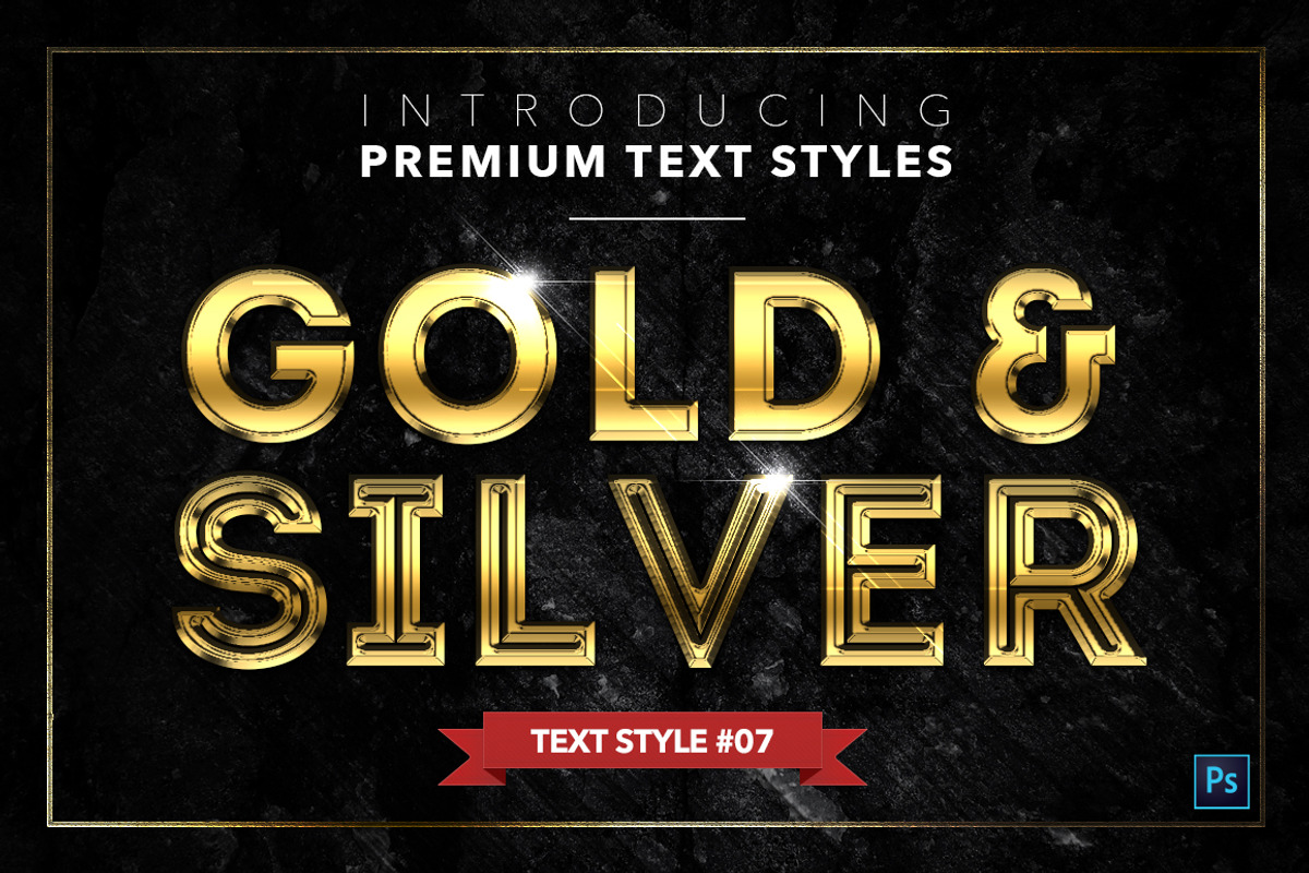 Gold & Silver #6 - 20 Text Styles preview 8