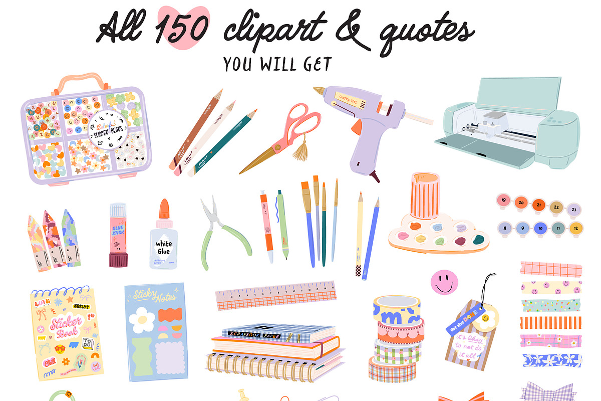Crafty Girl & Junk Journal Bundle, an Object Graphic by Ruslana Lubenets (Photo 9 of 13)