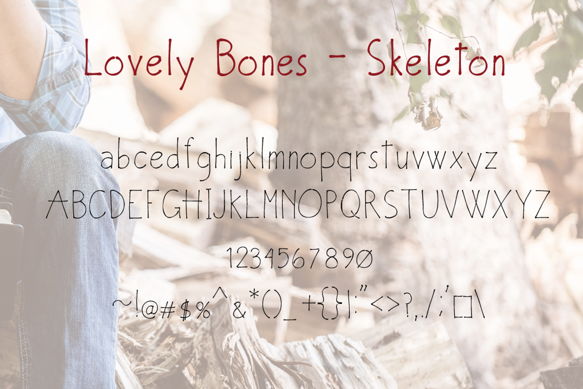 Lovely Bones // Multi Weight Font, a Sans Serif Font by by Masselyn (Photo 4 of 5)