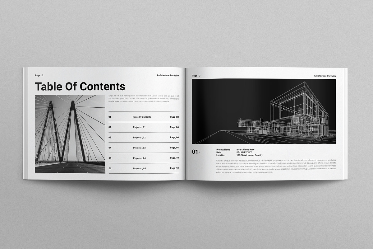 Architecture Portfolio Landscape, a Brochure Template by E-Type (Photo 2 of 8)