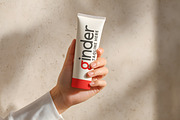 Metallic Cosmetic Tube Mockups, a Packaging Mockup by GenesisCreativeCo (Thumbnail 2 of 4)