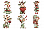 Valentine Giraffe Clipart, an Illustration by Daily.Designs (Thumbnail 3 of 7)