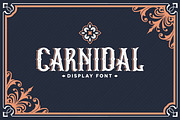 Carnidal Typeface, a Serif Font by Scredeck (Thumbnail 1 of 3)
