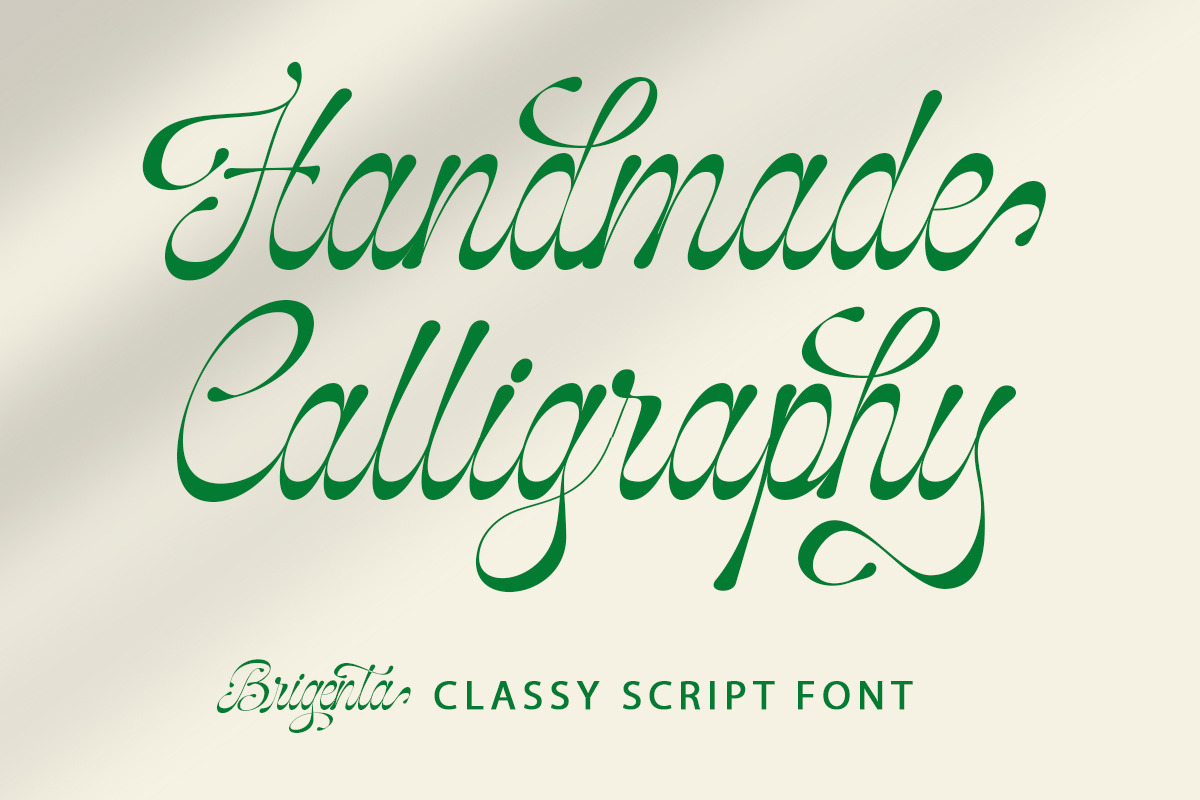 Brigenta Script, a Script Font by Romiecreative (Photo 2 of 8)