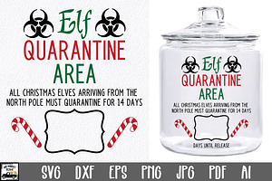 Elf Quarantine Jar SVG File