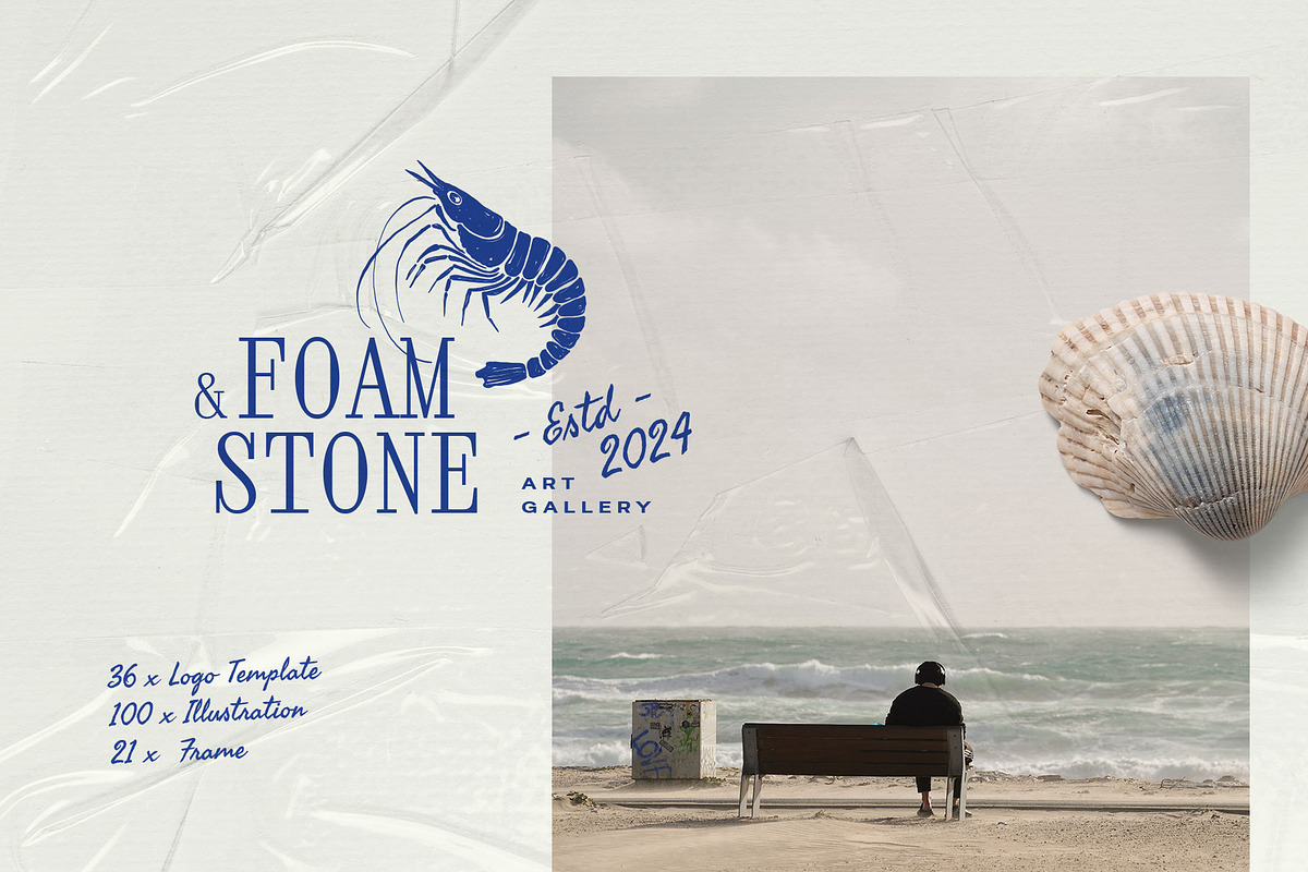 Ocean | Logo & Illustration Kit, a Branding & Logo Template by KetteCreate (Photo 2 of 20)