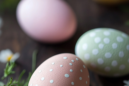 Pastel easter eggs and chamomile, a Holiday Photo by MistyDay