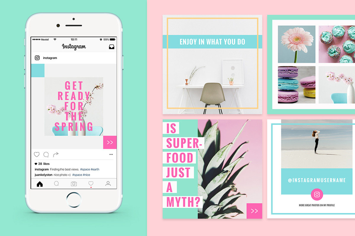 Colorful Social Media Designs, a Social Media Template by NordWood (Photo 5 of 10)