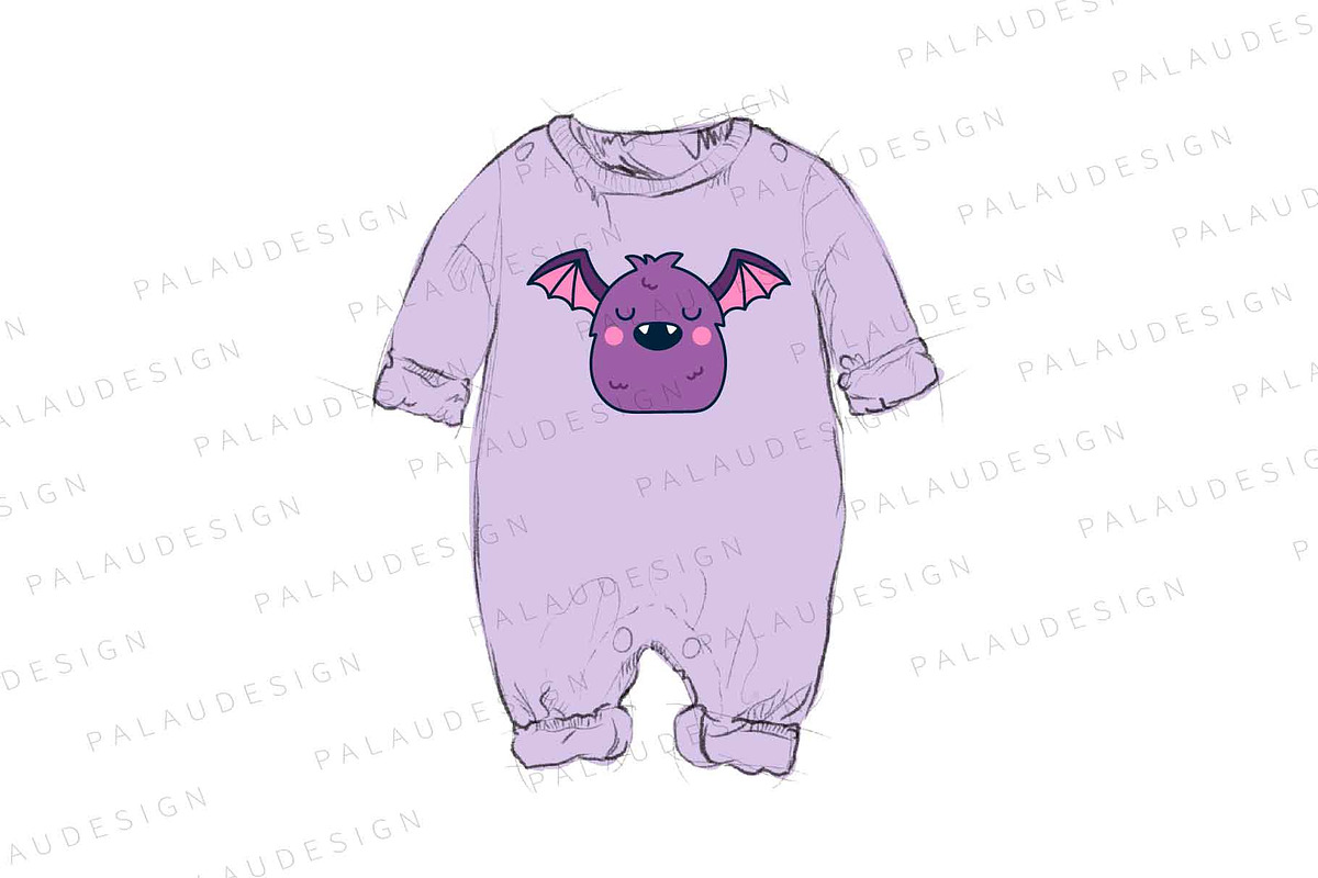 Monster Halloween Clipart Set, an Animal Illustration by Palau (Photo 8 of 12)