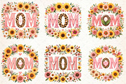 Floral Mama Png Mom Sublimation Desi, an Illustration by Libby Wishes (Thumbnail 2 of 4)