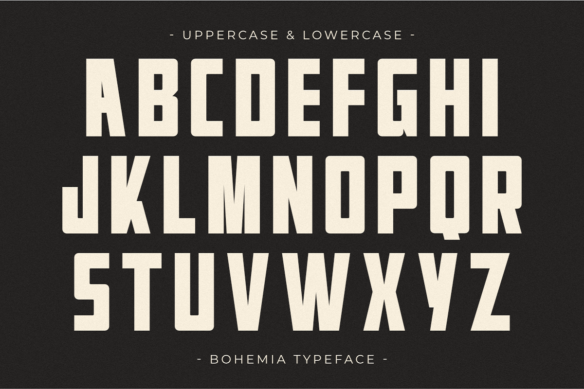 Bohemia - Modern Sans Display Font, a Sans Serif Font by Pian45 Studio (Photo 5 of 8)