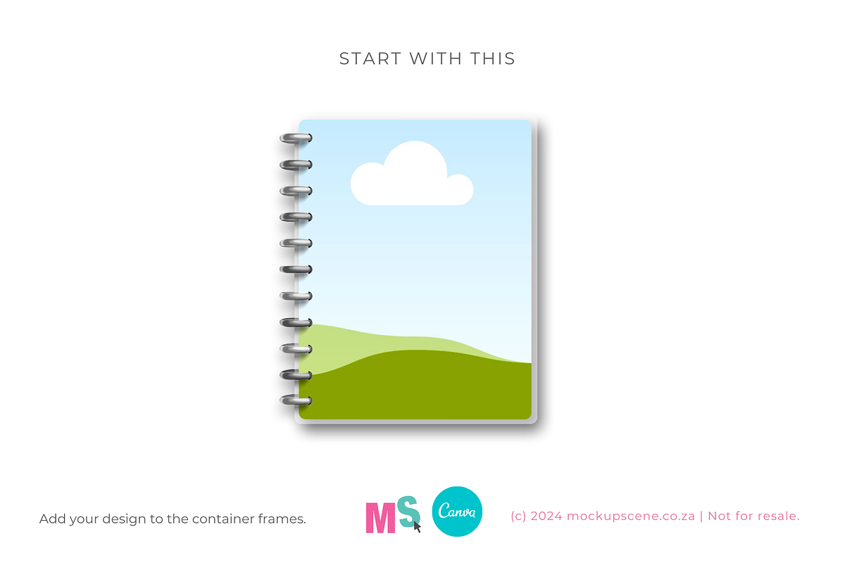 Big Happy Planner Canva Mockup, a Books & Magazine Mockup by Mockup Scene (Photo 5 of 12)