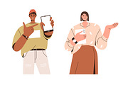 People pointing, presenting set, a Person Illustration by Good Studio (Thumbnail 4 of 5)
