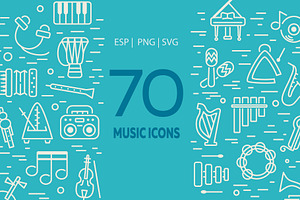 70 Music Icons