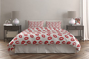 15 Seamless Lipstick Kisses Patterns, a Pattern Graphic by Kokoshka (Thumbnail 6 of 15)