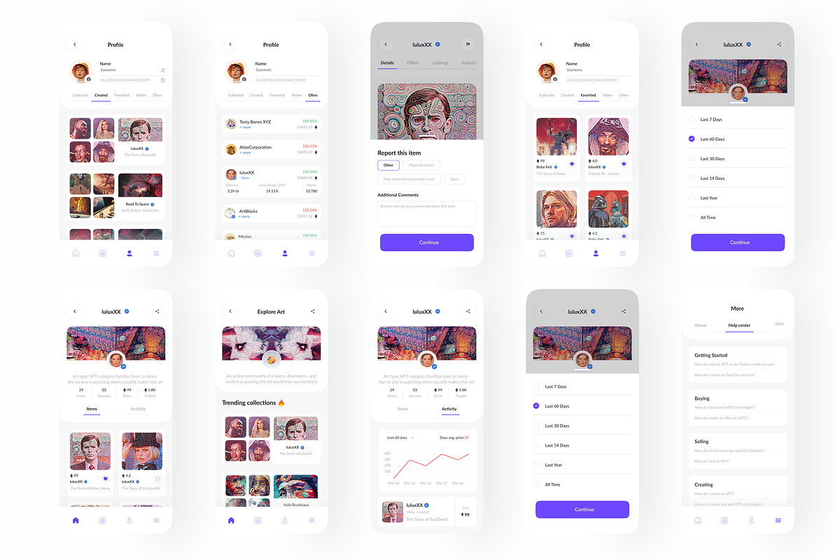 Open Skay - NFT UI Kit Mobile, an UI Kit Template by Korsa Agency (Photo 5 of 6)