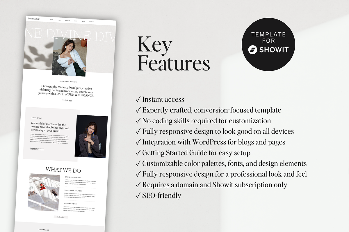 Editorial Showit Website Template, a Websites & App Template by pageparadise (Photo 6 of 6)