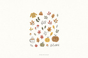 Hand Drawn Fall Autumn Graphics, a Texture Illustration by Minna May Design (Thumbnail 2 of 2)