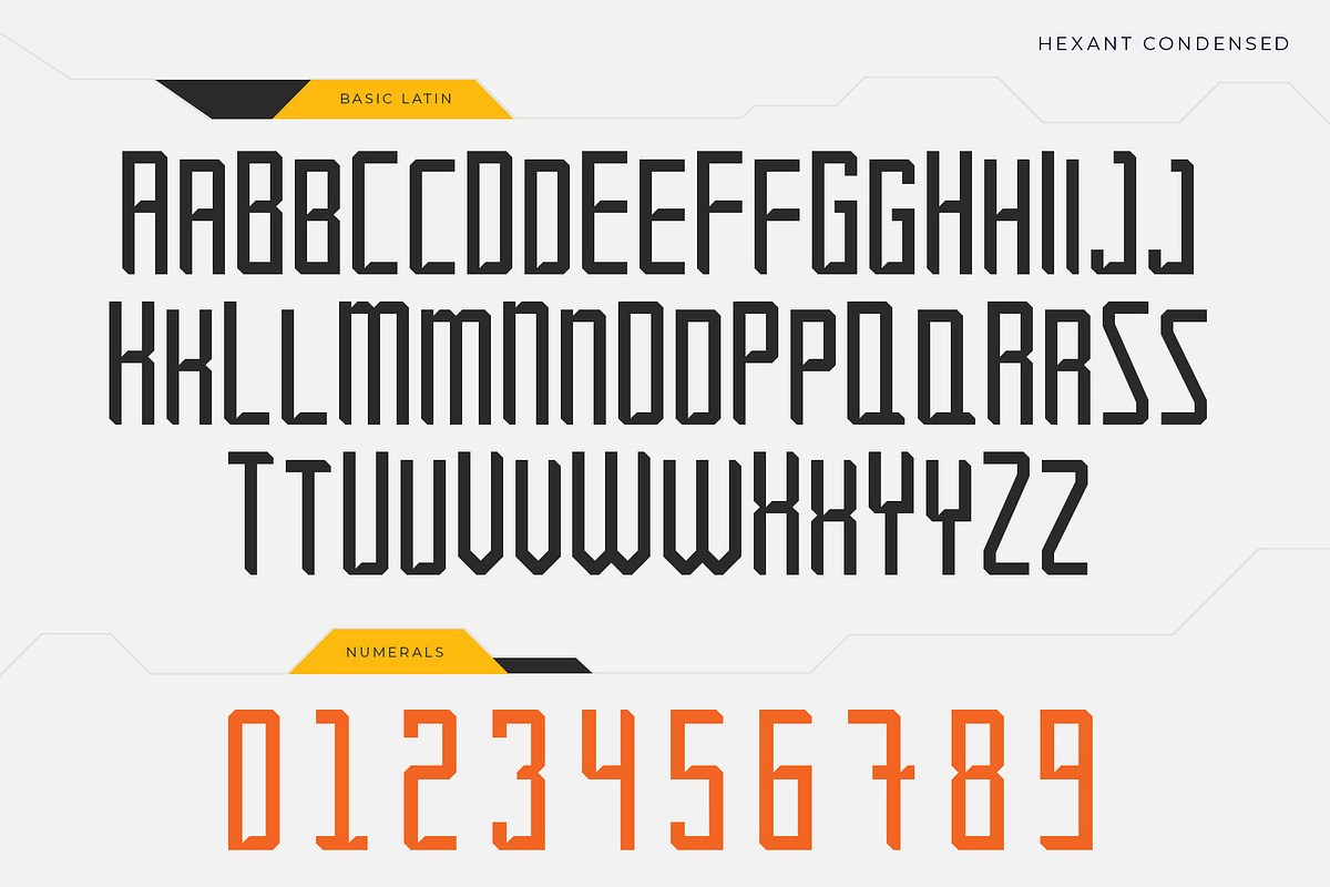 Hexant Condensed - Geometry Condense, a Sans Serif Font by CuratedType Studio (Photo 3 of 10)