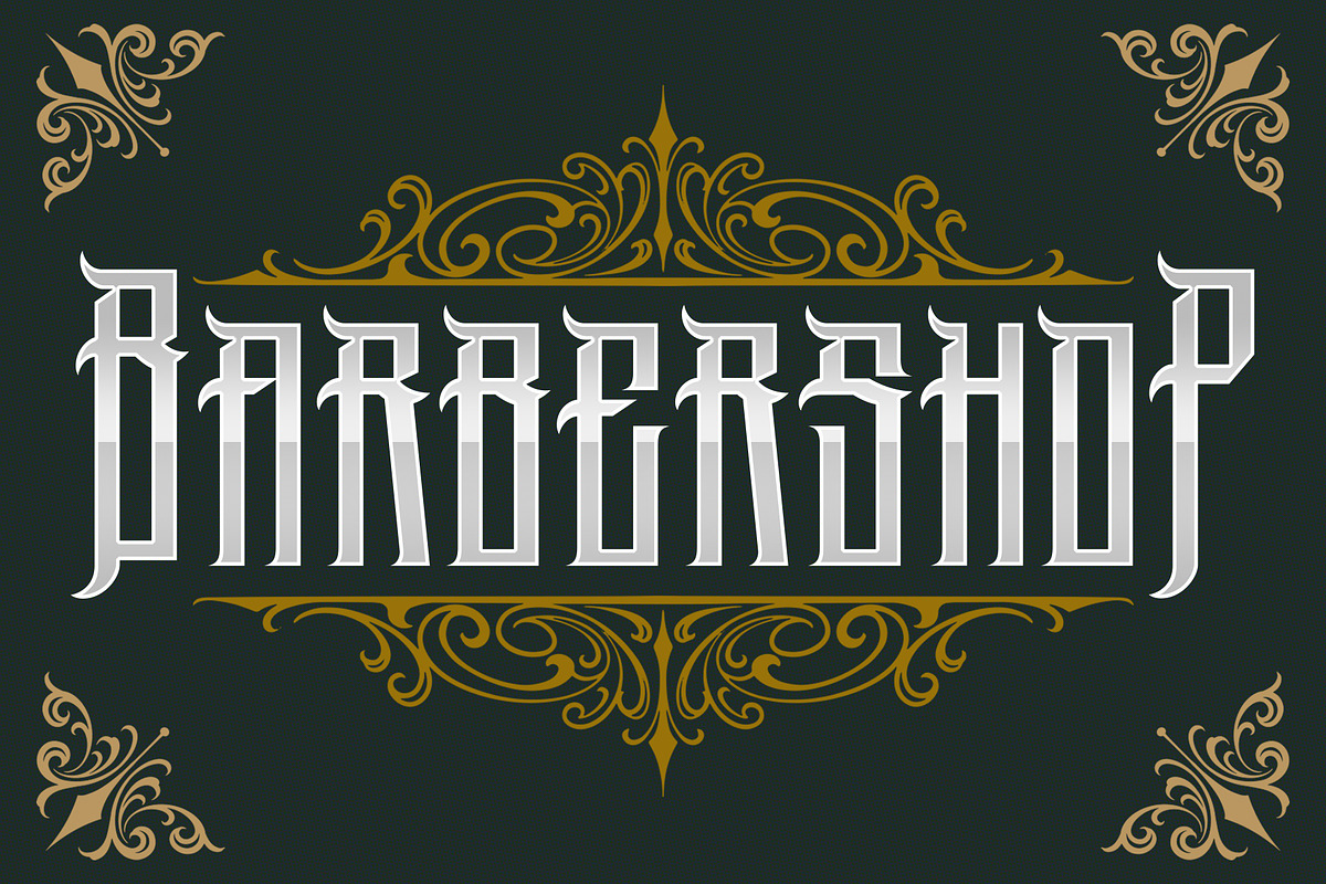 Mockrim Modern Blackletter, a Blackletter Font by dansdesign (Photo 4 of 6)