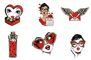Sweet Valentine Clipart, an Illustration by CreationArt (Thumbnail 4 of 6)