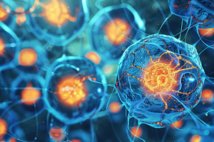 Futuristic Neural Cells Close-Up, a Health & Medical Photo by Ales Munt
