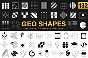 132 Geometry Shapes and Patterns, a Graphic by Katrinelly