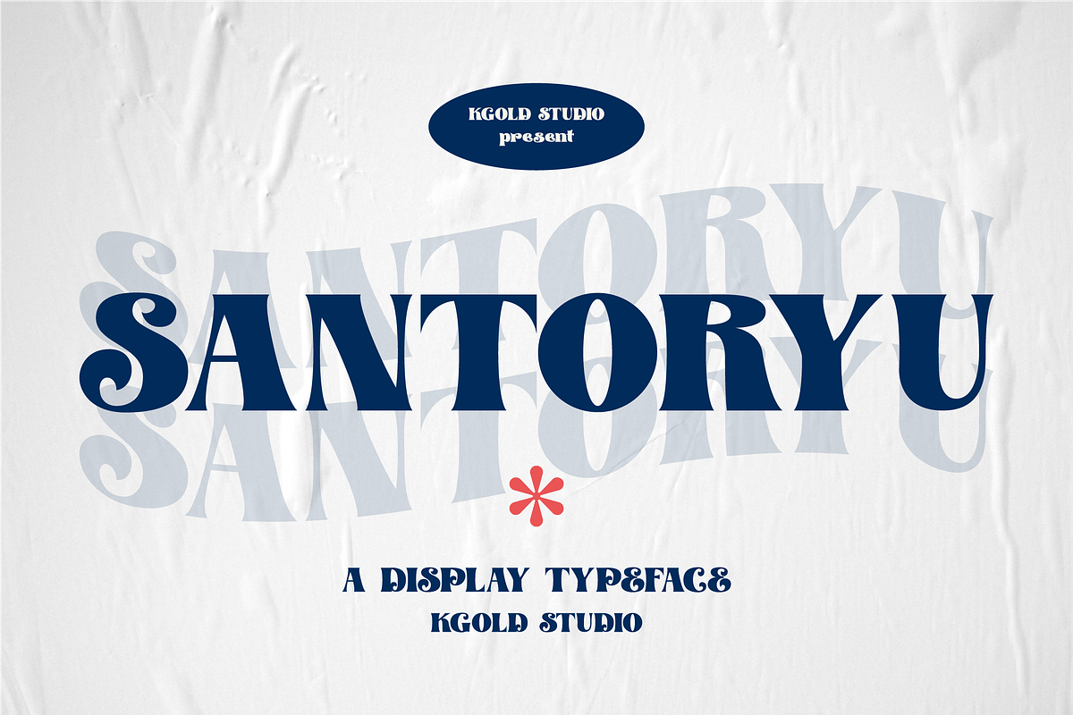 Santoryu - Retro Display Font, a Sans Serif Font by Badsign Type (Photo 1 of 10)