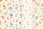 Delicate Ditsy Floral Patterns, a Pattern Graphic by Artonix (Thumbnail 2 of 5)